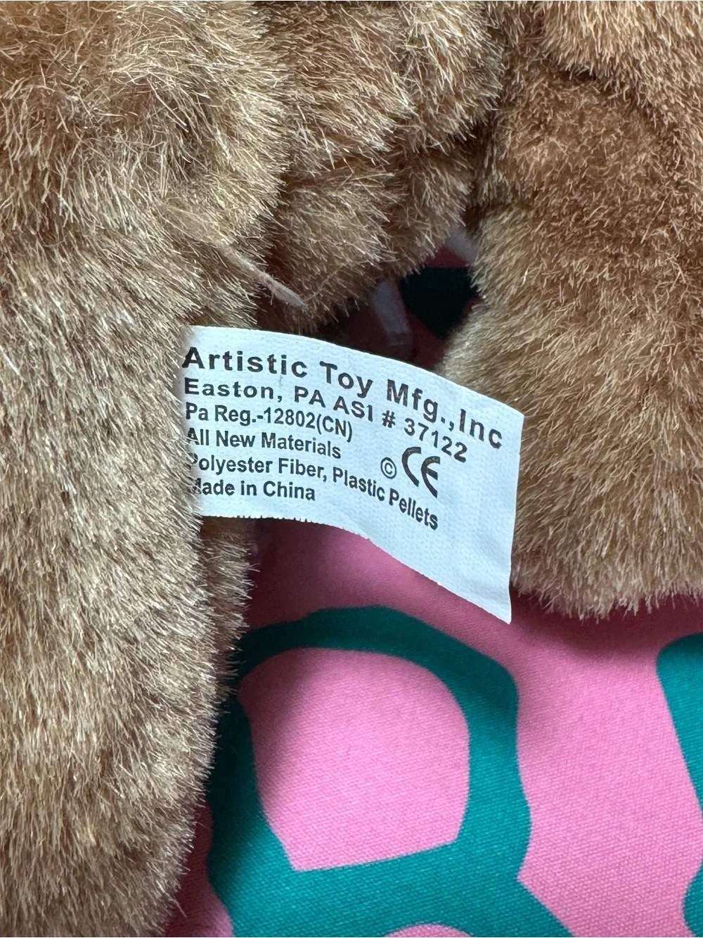 Artistic Toy Vintage Aviator Pilot Teddy Bear Brown Plush ILFC Bomber Jacket